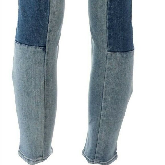 NWT MARTHA STEWART SEAMED PANEL LIGHT INDIGO ANKLE JEANS 22P - Picture 7 of 12